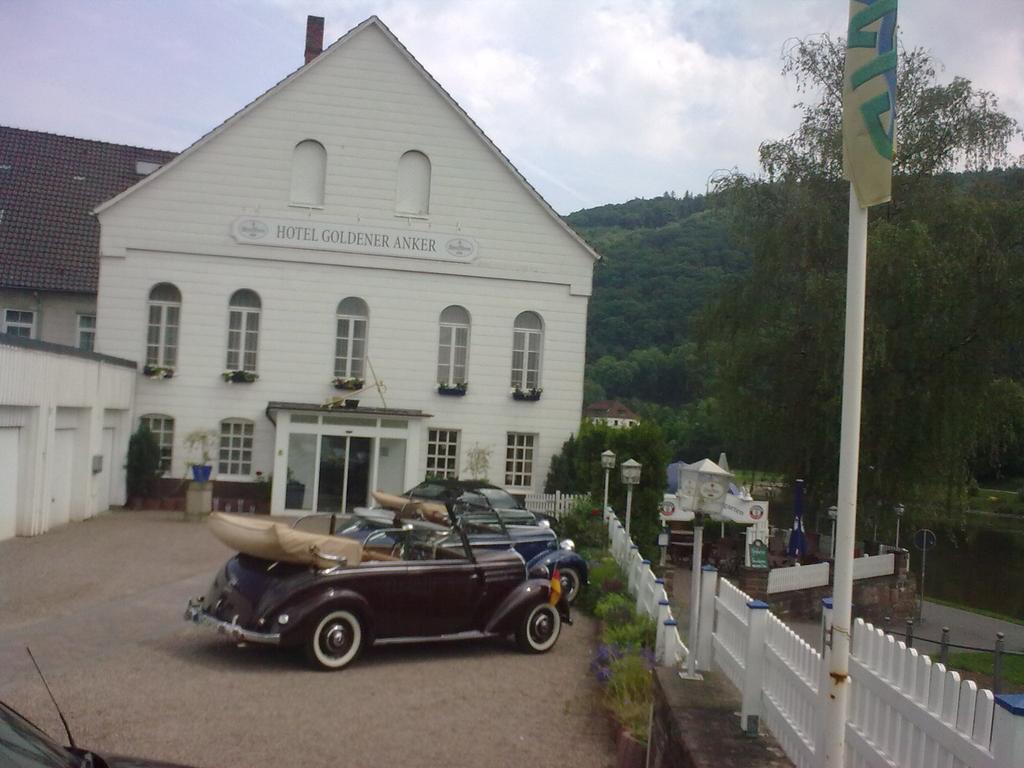 Hotel Goldener Anker Bodenwerder Bagian luar foto